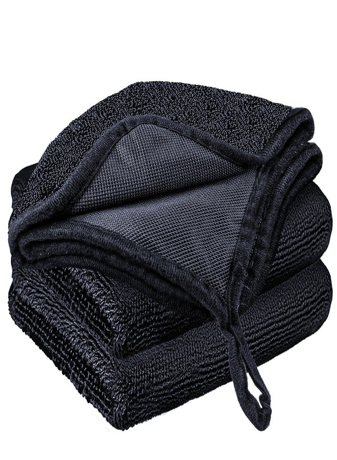 MCSDFN 3 PCS Shiny Bath Drying Towel, Super Absorbent Bath Drying Towels Microfiber Cleaning Cloths for Shower Cars House Kitchen Camping, 15.75 x 11.8 Inch - Image 1